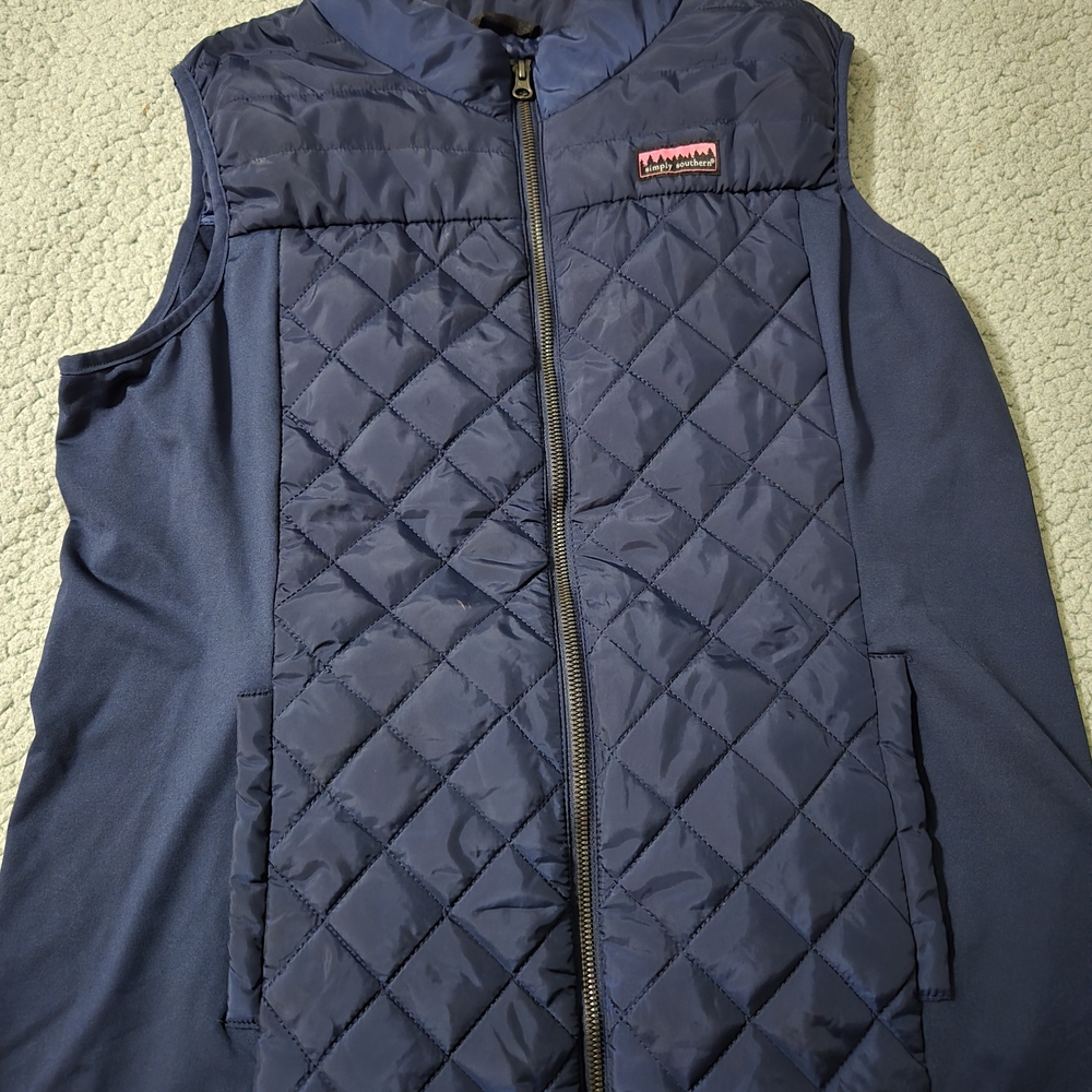 Simply Southern Navy Quilted Vest